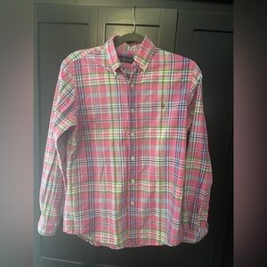 Ralph Lauren Pink and Green Plaid Shirt
